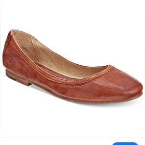 Frye Carson Classic Brown Leather Flats